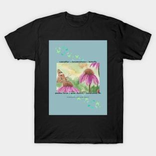 Painted Lady on Echinacea T-Shirt